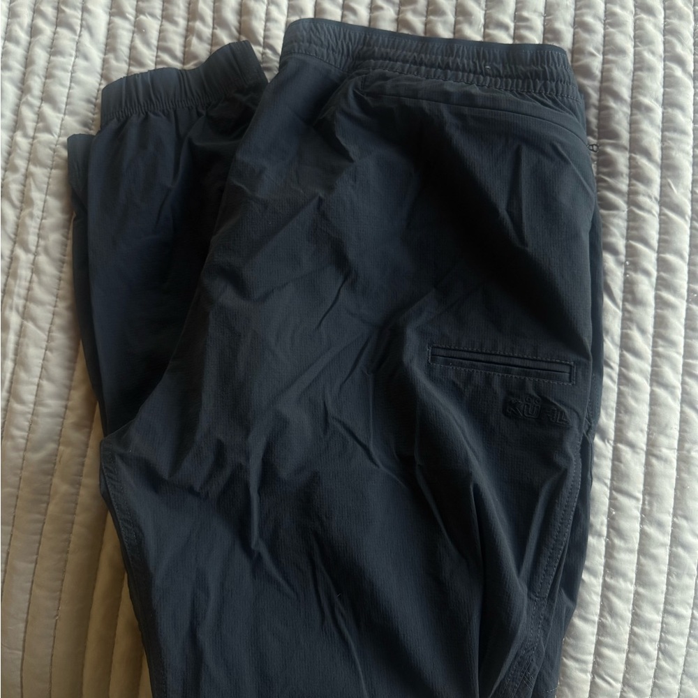 KUHL Men's Black Elastic-Waist Performance Pants